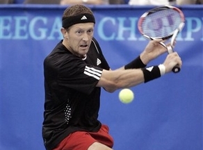 Jonas Bjorkman Attacks Net, Moves Into Memphis Semifinals, Donald Young