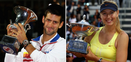 Novak Djokovic, Maria Sharapova Win At The Italian Open