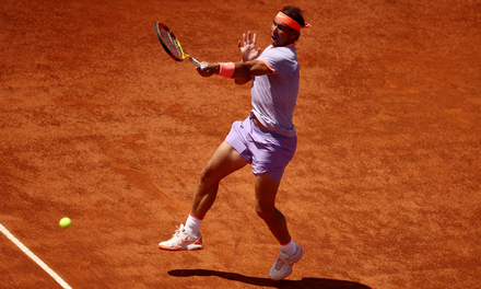 Rafael Nadal Rebounds To Win Rome Round One